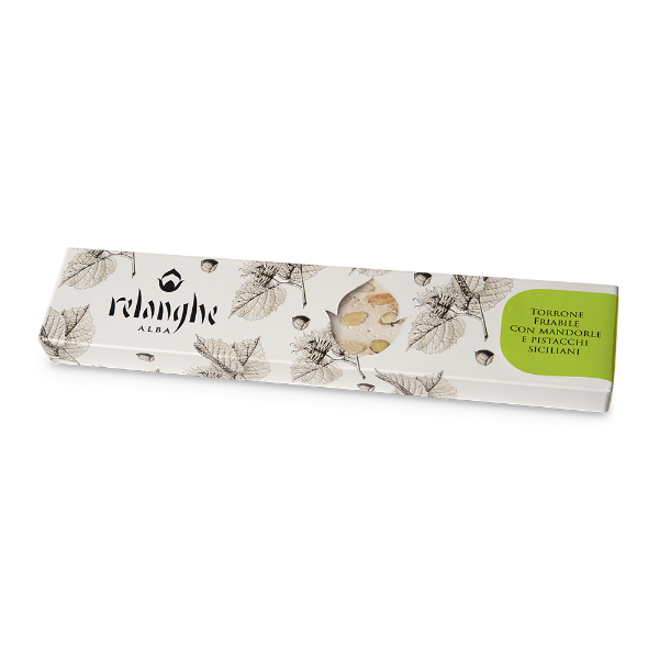 Immagine di TORRONE FRIABILE CON MANDORLE E PISTACCHI SICILIANI - 100g